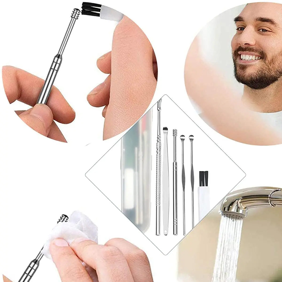 Ear Wax Removal Kit 6-Piece Ear Cleaning Tools